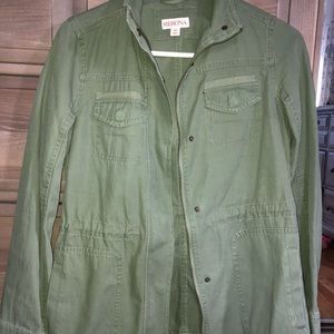 Green longline jacket